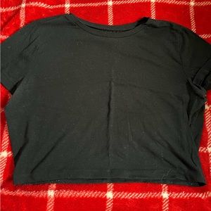 Black crop top